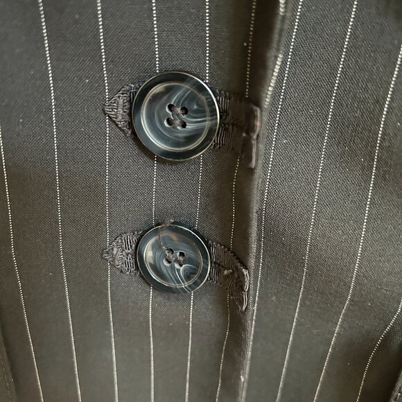 Ann Taylor Pin-Striped, Black Blazer, Sz 6 - Picture 5 of 9